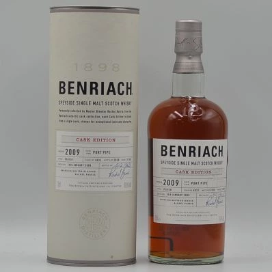 Benriach 11 Year Old Speyside Malt Whisky 2009 Peated Port Cask #4833