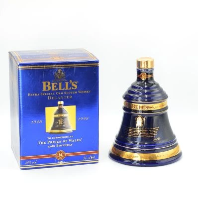 Bell's Whisky Decanter 8 Year Old Prince Of Wales 50th Birthday