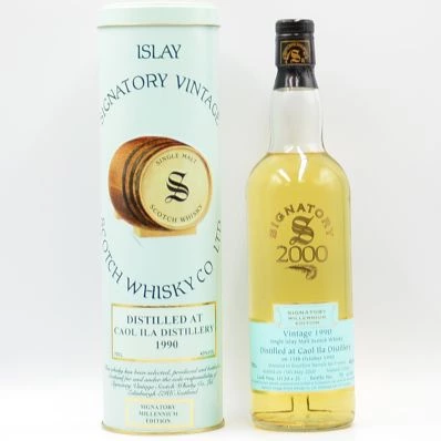 Caol Ila 9 Year Old Islay Whisky 1990 Signatory Vintage Millennium Edition