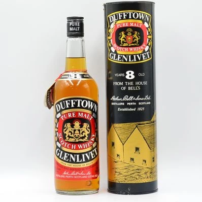 Dufftown Glenlivet 8 Year Old 1970s 70 Proof