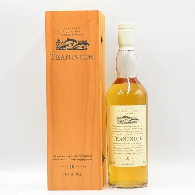Teaninich 10 Year Old Highland Whisky Flora & Fauna 1st Edition White Cap Wooden Box