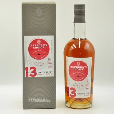 Dailuaine 13 Year Old Speyside Malt Whisky 2008 Hepburn's Choice
