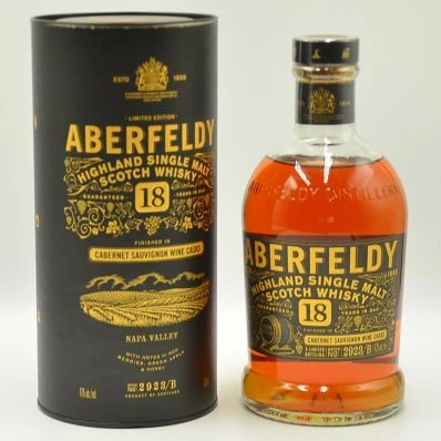 Aberfeldy 18 Year Old Single Malt Whisky Cabernet Sauvignon Finish