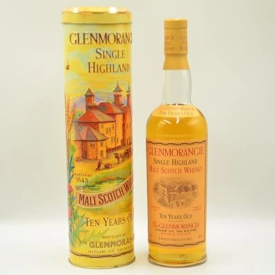 Glenmorangie 10 Year Old Highland Whisky Distillery Tin 1990s