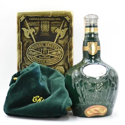 Chivas Royal Salute 21 Year Old Scotch Emerald Flagon 2010s