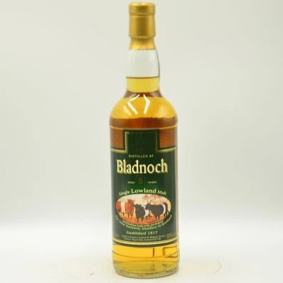 Bladnoch 8 Year Old Lowland Single Malt Beltie Label
