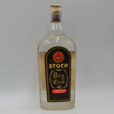 Stock Black Label Dry Gin Bottled 1950s