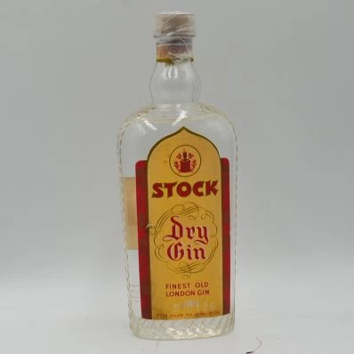 Stock Yellow Label Dry Gin Bottled 1950s
