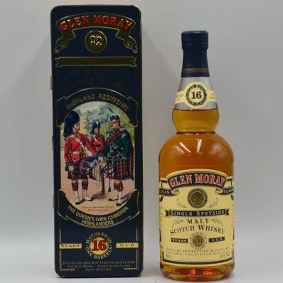 Glen Moray 16 Year Old Whisky The Queens Own Cameron Highlanders