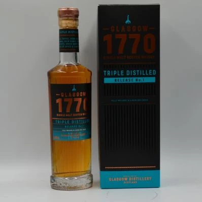 Glasgow 1770 Single Malt Whisky Triple Distilled Release No.1