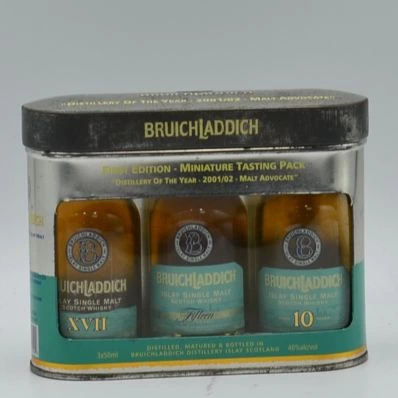 Bruichladdich First Edition Miniature Tasting Pack 3x5cl