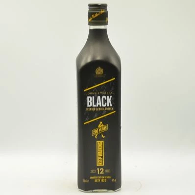 Johnnie Walker 12 Year Old Blended Scotch Black Label 200 Years