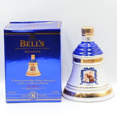 Bell's Whisky Decanter 8 Year Old 50th Golden Wedding Anniversary