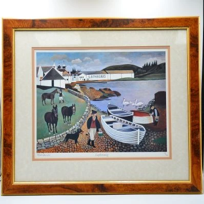 Laphroaig Alfred Daniels Hand Signed Limited Edition Print