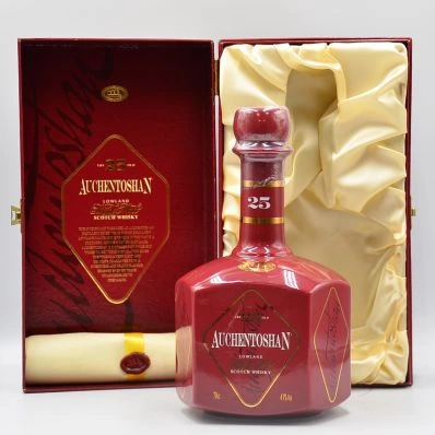 Auchentoshan 25 Year Old Red Decanter Single Malt Whisky