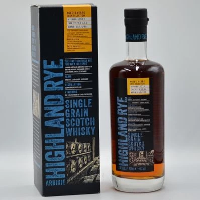 Arbikie Highland Rye Single Grain Whisky 1st Release