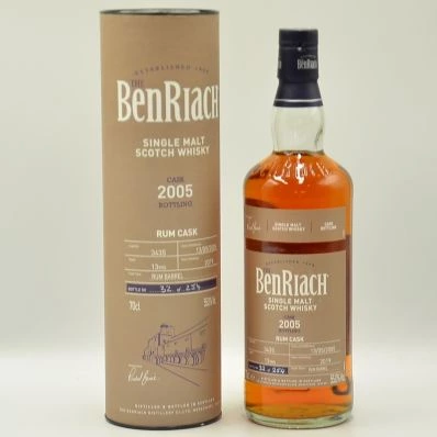 Benriach 13 Year Old Speyside Malt Whisky 2005 Rum Single Cask #3435