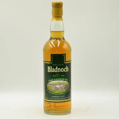 Bladnoch 20 Year Old Lowland Malt Whisky Distillery Label