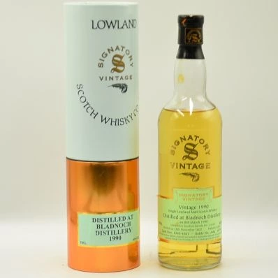 Bladnoch 12 Year Old Lowland Malt Whisky 1990 Signatory Vintage