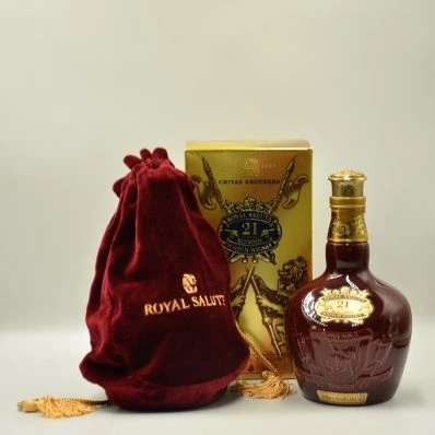 Chivas Royal Salute 21 Year Old Scotch Ruby Flagon Ceramic 2014
