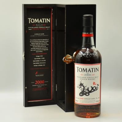 Tomatin Highland Single Malt Whisky 2000 Single Cask No. 33389