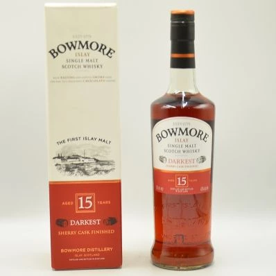 Bowmore 15 Year Old Islay Single Malt Whisky Darkest
