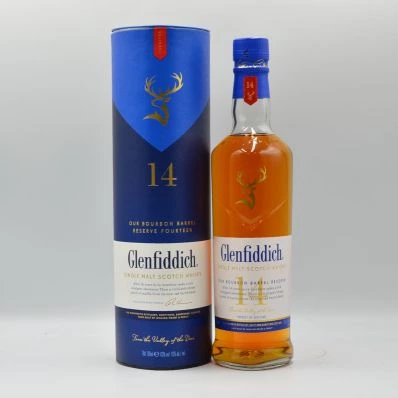 Glenfiddich 14 Year Old Whisky Our Bourbon Barrel Reserve 2000s