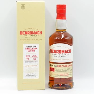 Benromach Polish Oak Single Cask Scotch Whisky