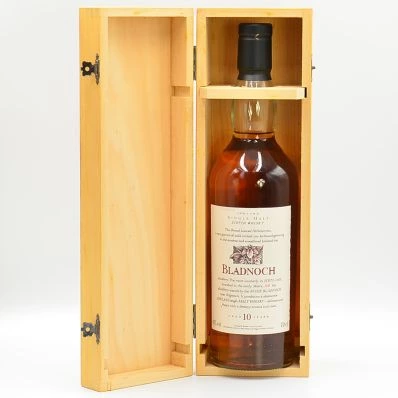 Bladnoch 10 Year Old Malt Whisky Flora & Fauna Wooden Box