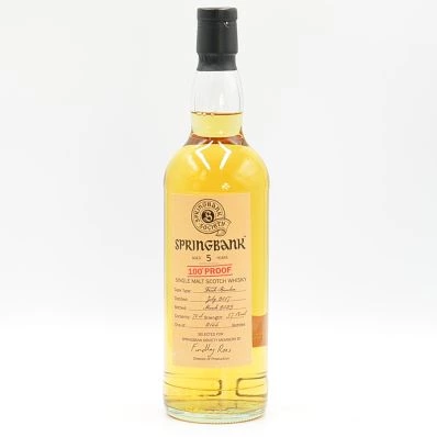Springbank 5 Years Old 2017 2023 Society Members 100 Proof