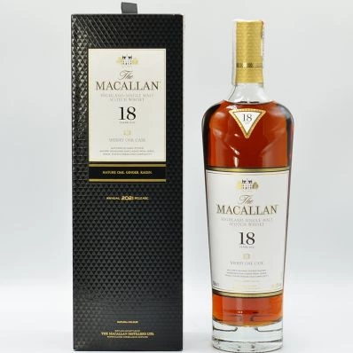 Macallan 18 Year Old Single Malt Whisky Sherry Oak 2021
