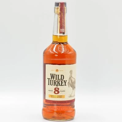 Wild Turkey 8 Year Old Bourbon Whiskey 101 Proof 1990's