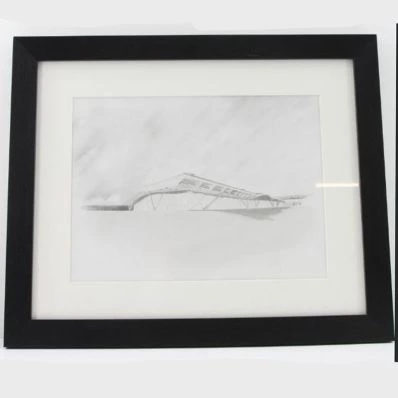 Macallan Visitor Centre Framed Pencil Drawing
