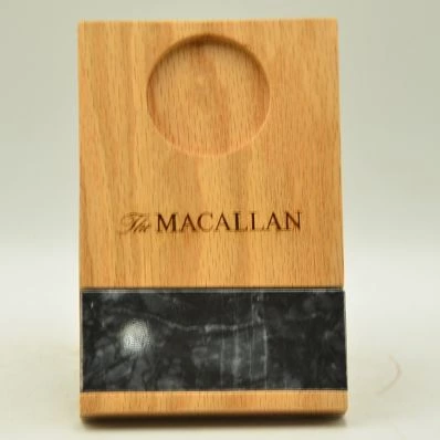 Macallan Whisky Tasting Board Wood & Marble Tray