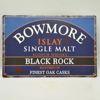 Bowmore Black Rock Islay Whisky Wall Plaque