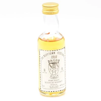 Dufftown 8 Year Old  2nd Dufftown Festival 1990 Scotch Whisky Miniature 5cl