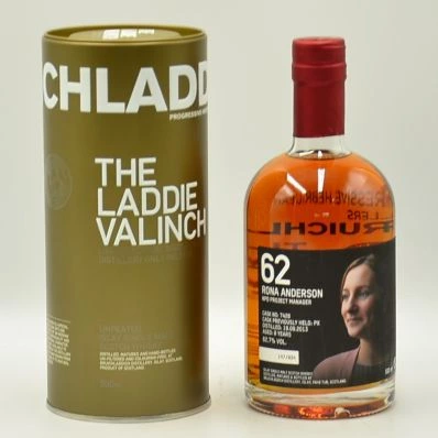 Bruichladdich Valinch Whisky 62 - 8 Year Old  Rona Anderson 50cl