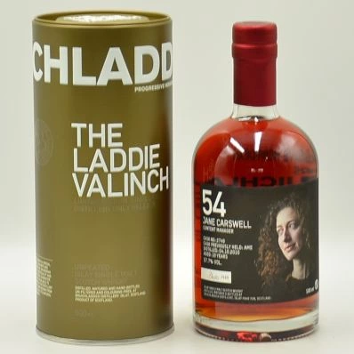 Bruichladdich Valinch Whisky 54 - 10 Year Old Jane Carswell 50cl