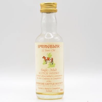 Springbank 12 Year Old Ayrshire Cattle Society 5cl Miniature