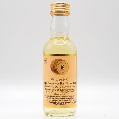Signatory Vintage Glen Scotia 1990 5cl Miniature