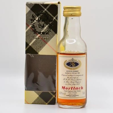 1986 Royal Wedding Mortlach 26 1959 5cl