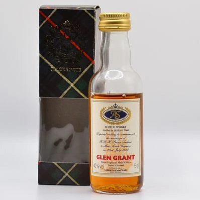 1986 Royal Wedding Mini Glen Grant 26 1959 5cl