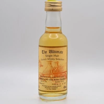 Glenrothes 8 Year Old Van Wees The Ultimate 1986 5cl