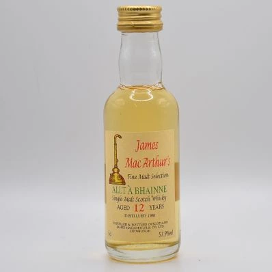 Allt A Bhainne 12 Year Old James Macarthur's Cask Strength 1981 5cl