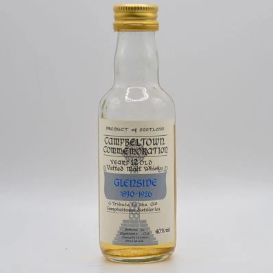 Glenside 12 Year Old Campbeltown Commemoration 1980s 5cl