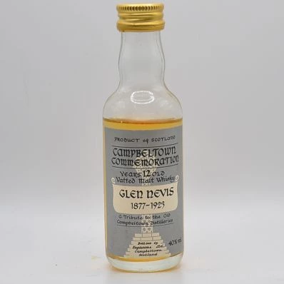 Glen Nevis 12 Year Old Campbeltown Commemoration 1980s 5cl