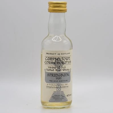 Springbank Distillery 12 Year Old Campbeltown Commemoration 1980s 5cl