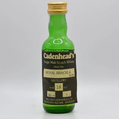 Royal Brackla 18 Year Old Cadenhead Chess Set 7/29 1970s 5cl