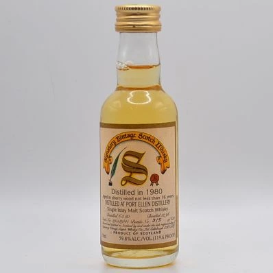 Port Ellen 16 Year Old Signatory Vintage Cask Strength 1980 5cl