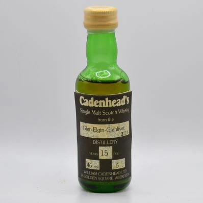 Glen Elgin 15 Year Old Cadenhead Chess Set 3/14 1970s 5cl